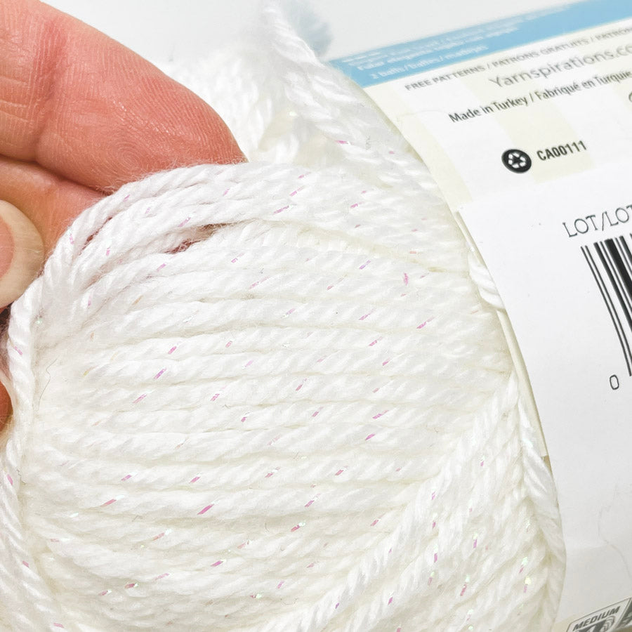 Caron Simply Soft Party Yarn - Snow Sparkle