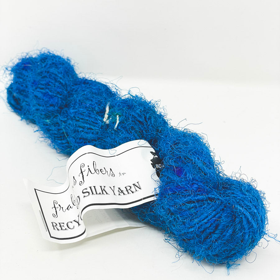 Frabjous Fibers Recycled Silk Yarn - Turquoise