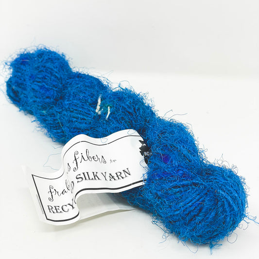 Frabjous Fibers Recycled Silk Yarn - Turquoise