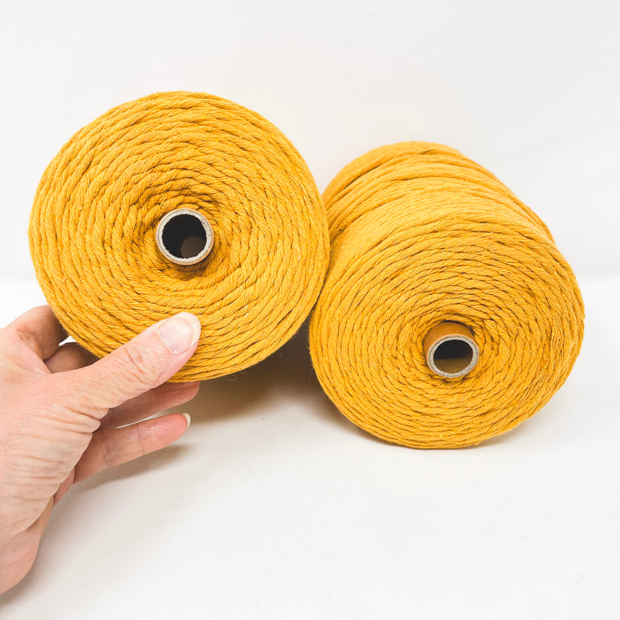 Cotton Macrame Cord - Mustard Yellow (1)