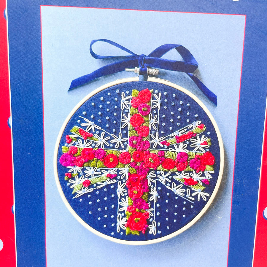 MakeBox & Co Ditsy Floral Union Jack Embroidery Box
