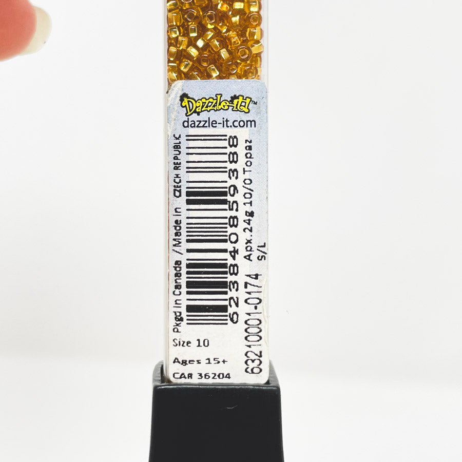 Topaz Sz 10 Czech Seed Beads