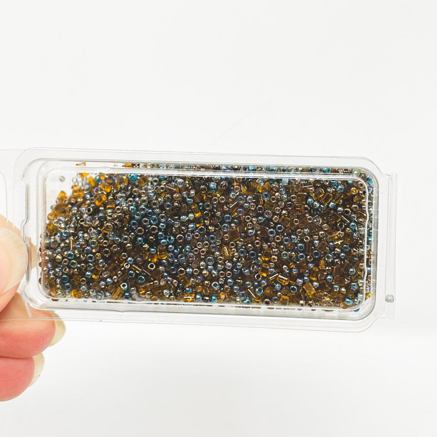 Mixed Blues Seed Bead Soup (1)
