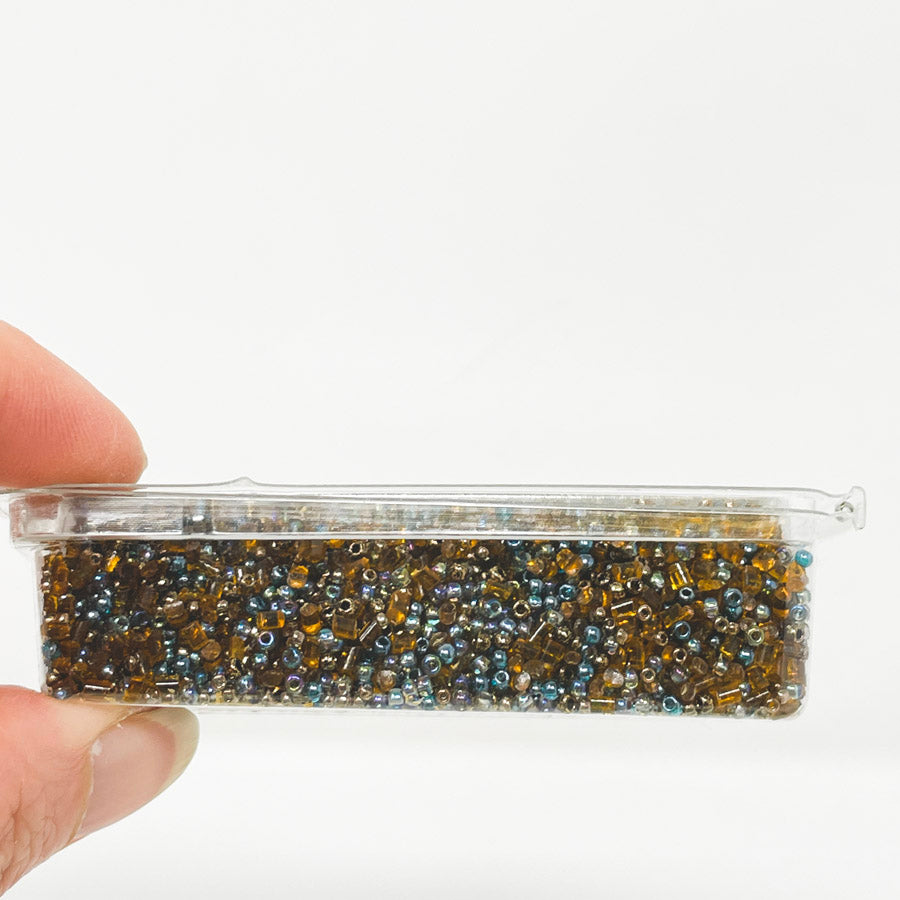 Mixed Blues Seed Bead Soup (1)