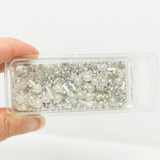 Silver & White Small Bead Soup Pack