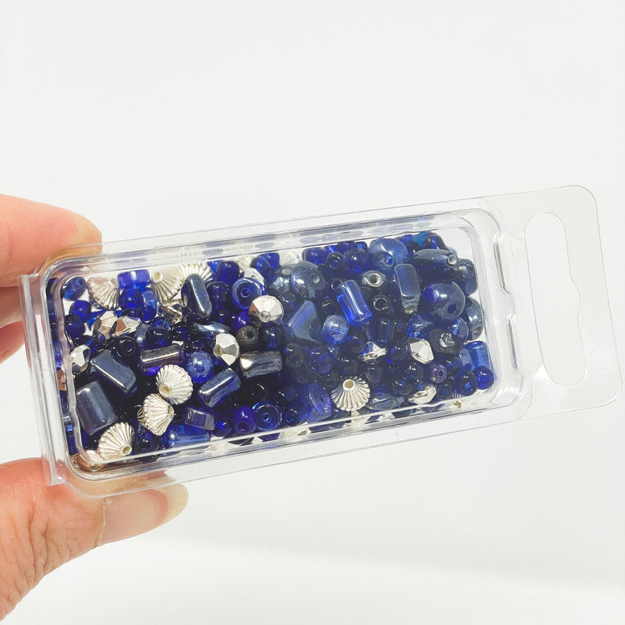 Blues & Silvers Bead Soup Pack