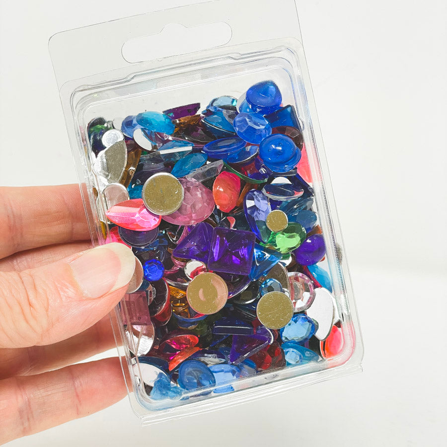 Assorted Flat Back Gemstones Pack