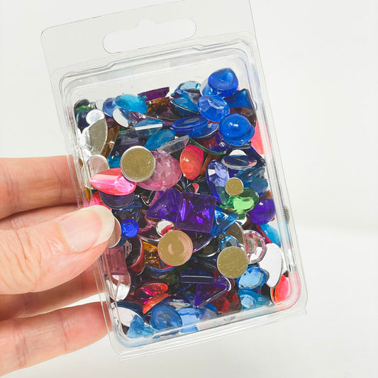 Assorted Flat Back Gemstones Pack