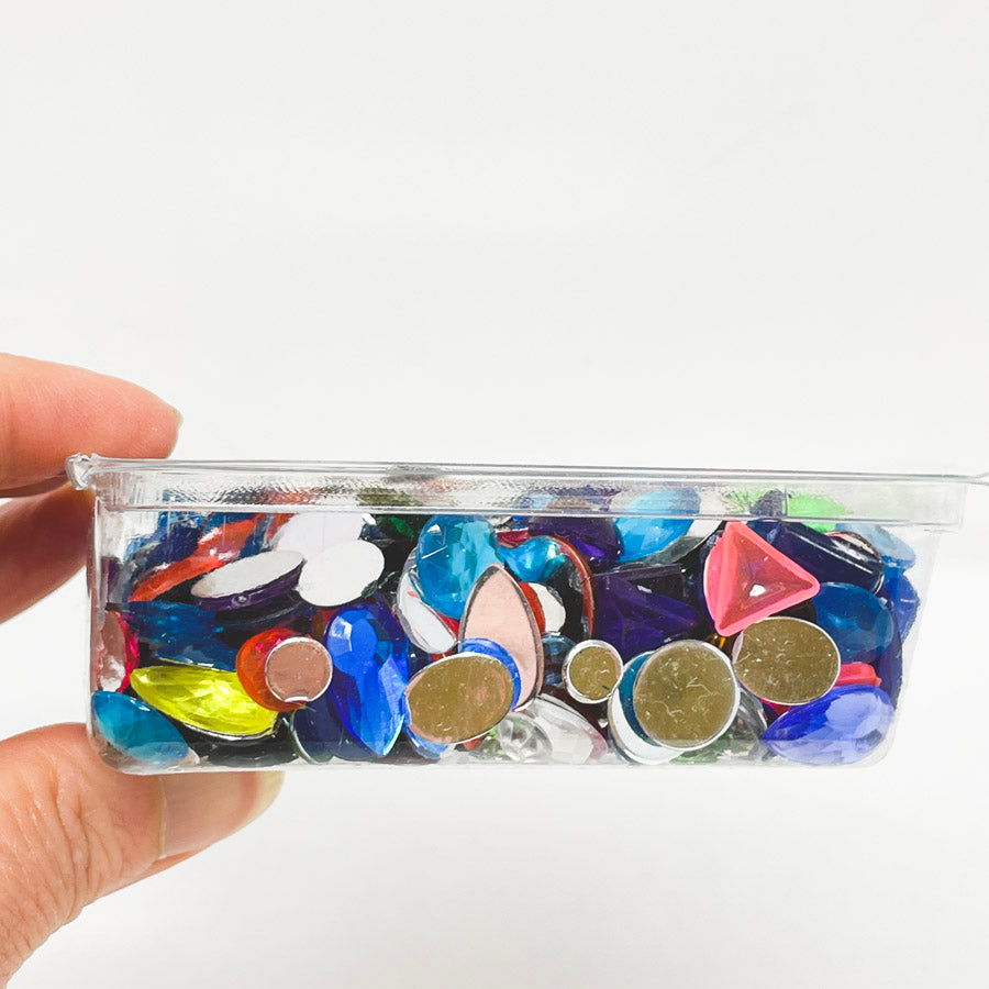 Assorted Flat Back Gemstones Pack