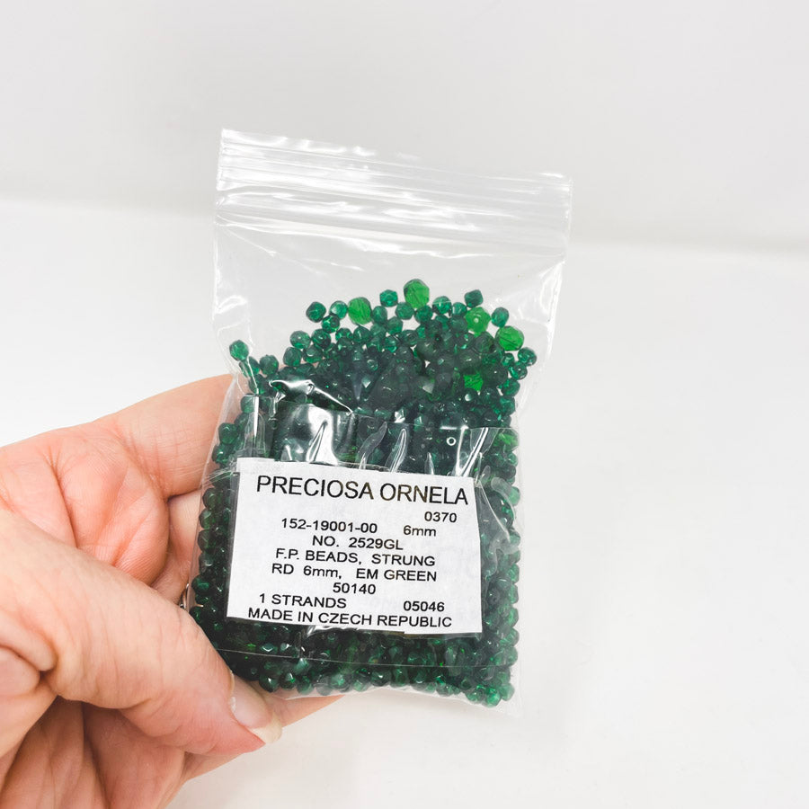 Preciosa Green Beads (1)