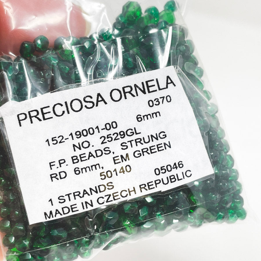 Preciosa Green Beads (1)