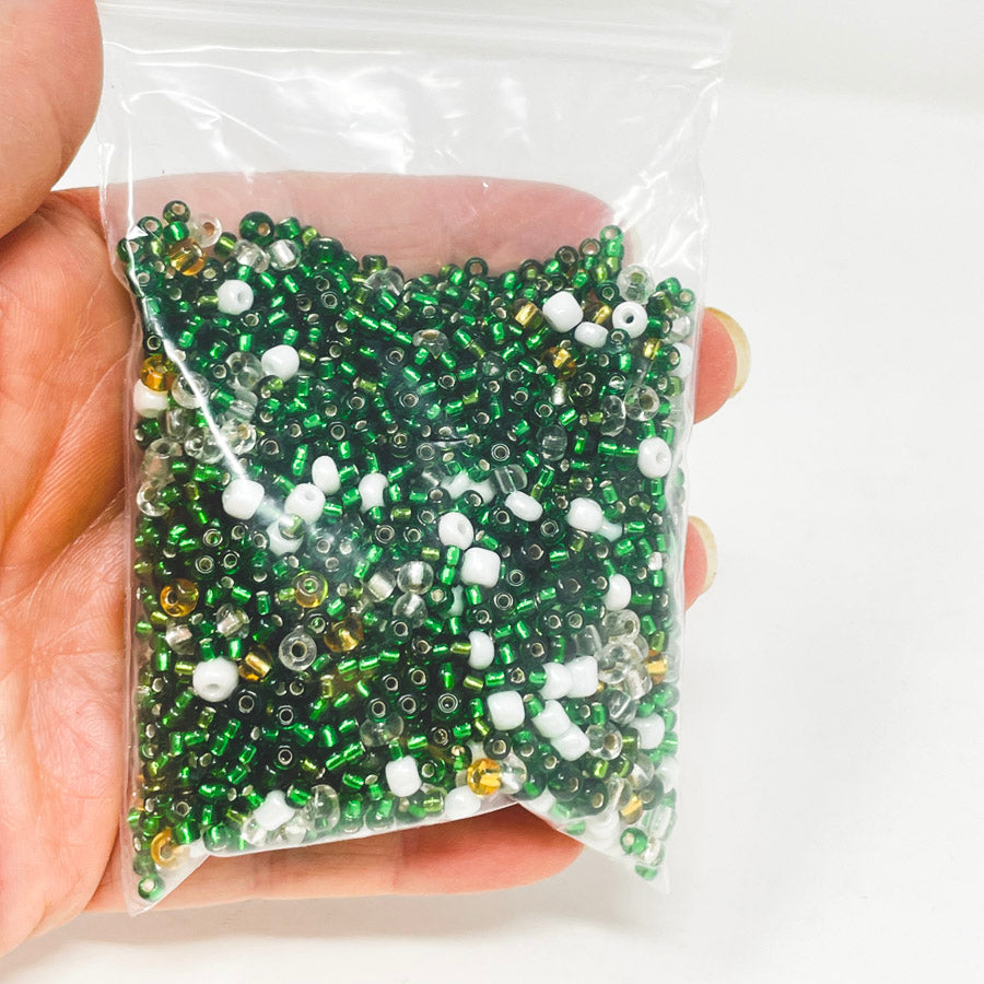 Green, Gold & White Bead Soup Mix
