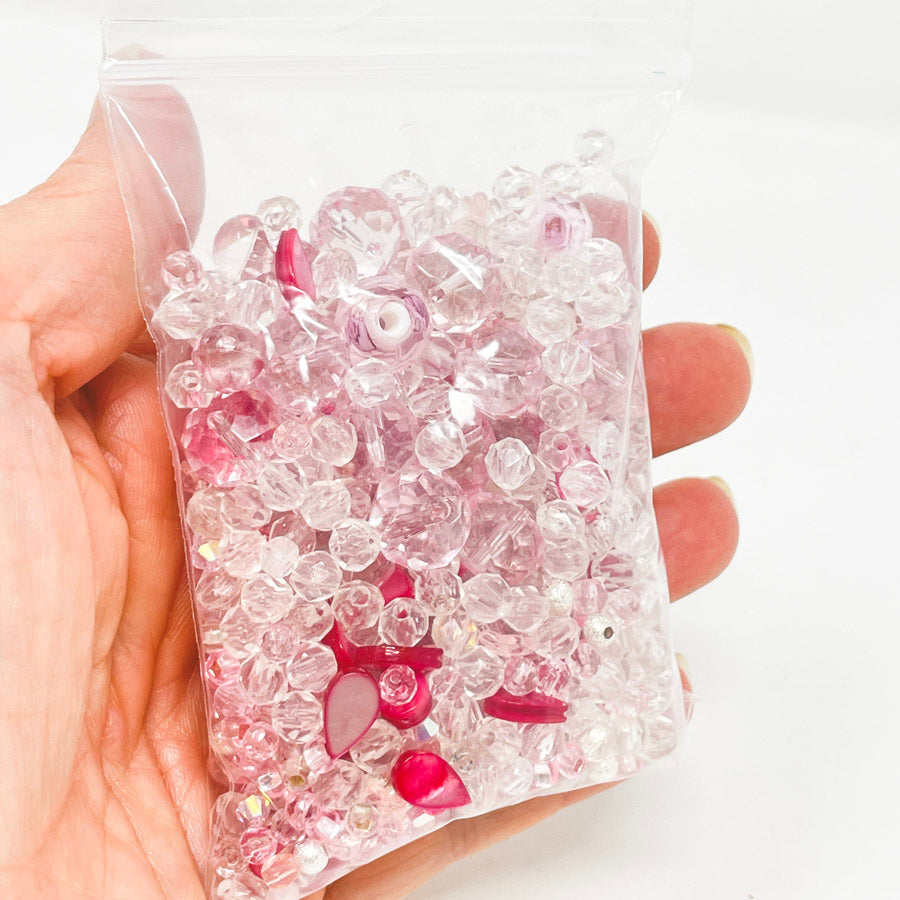 Pinks & Crystal Bead Soup Pack