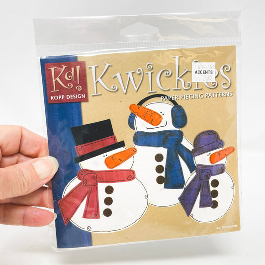 Kwickies Paper Piecing Patterns - Snowman