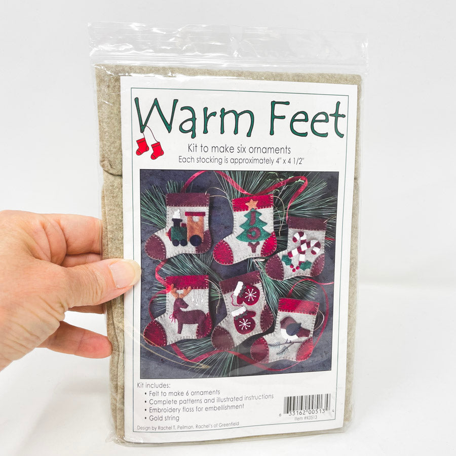 Rachel's of Greenfield "Warm Feet"Felt Stocking Ornament Kit