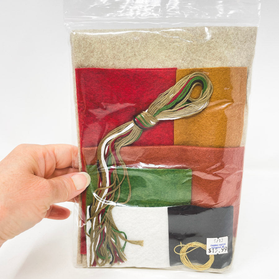 Rachel's of Greenfield "Warm Feet"Felt Stocking Ornament Kit