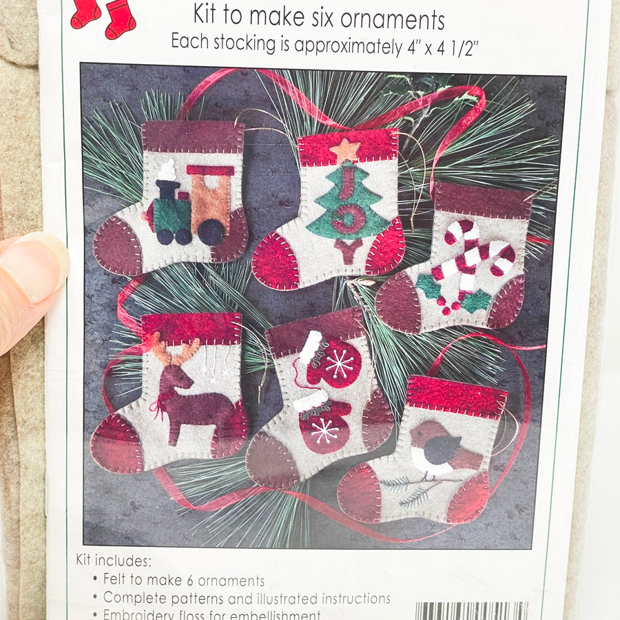 Rachel's of Greenfield "Warm Feet"Felt Stocking Ornament Kit