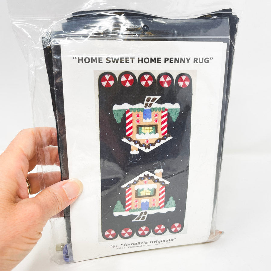 Annelle's Originals Home Sweet Home Penny Rug Table Topper Kit