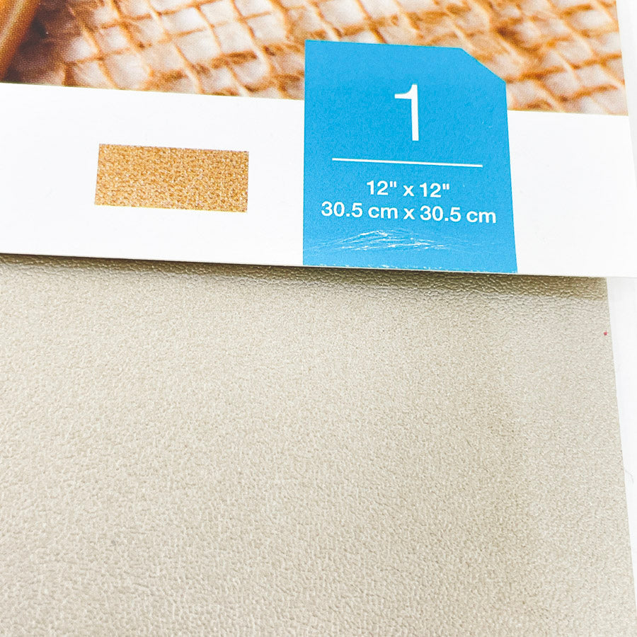 Cricut Soft Metallic Leather in Gold (Sealed)