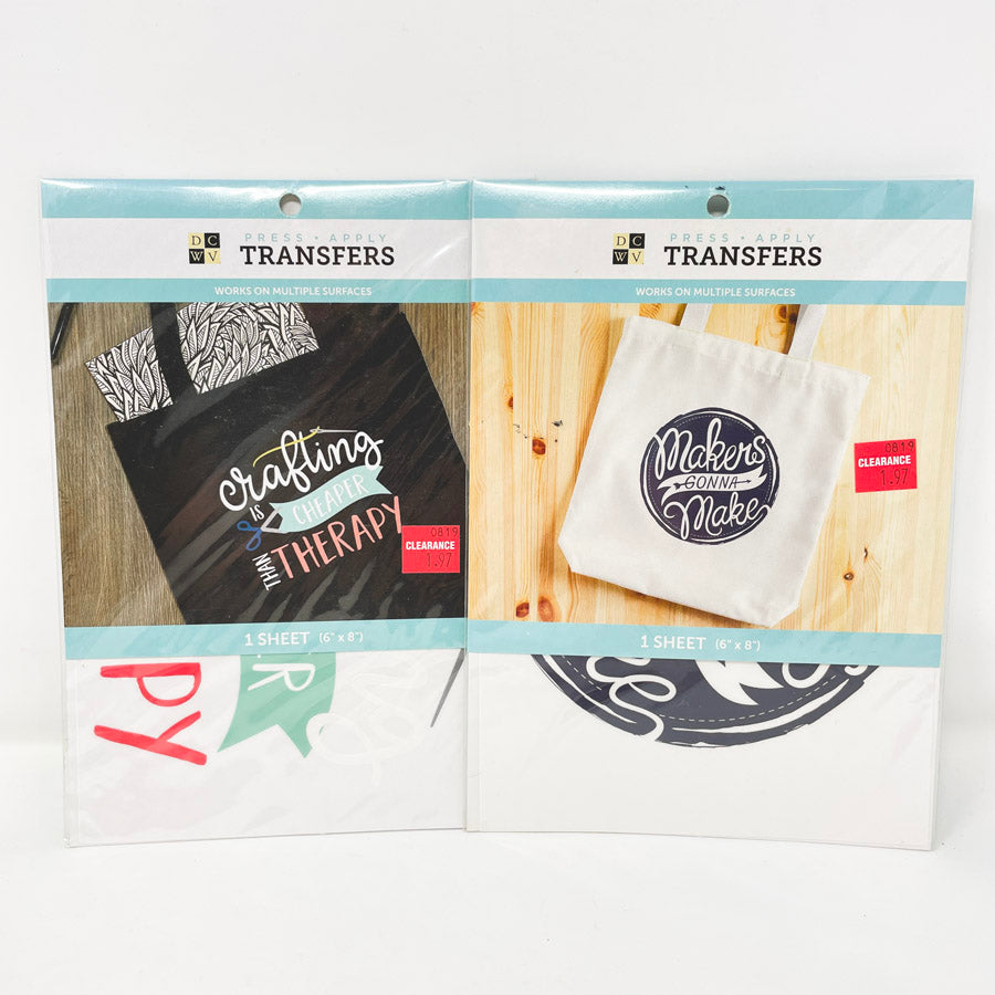 DCWV Press & Apply Decorative Transfers