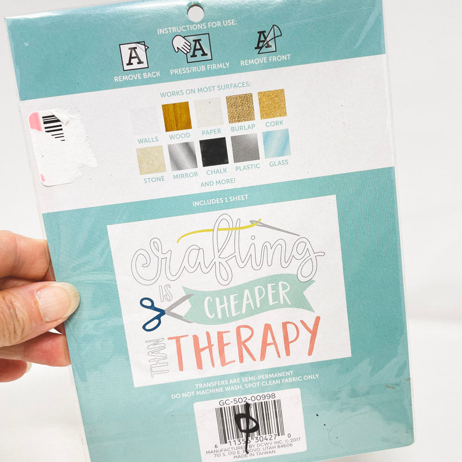 DCWV Press & Apply Decorative Transfers