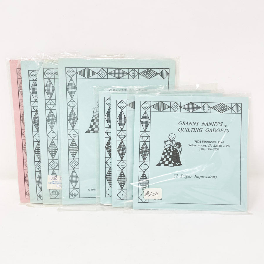 Granny Nanny's Quilting Gadgets Paper Impressions (1)
