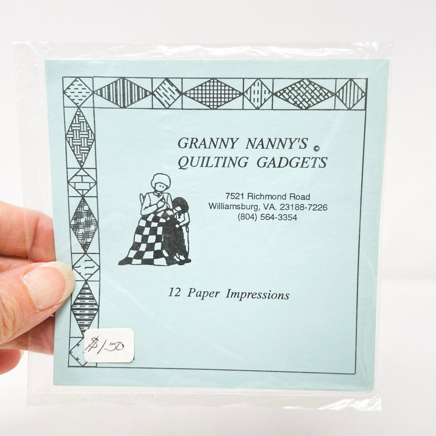 Granny Nanny's Quilting Gadgets Paper Impressions (1)