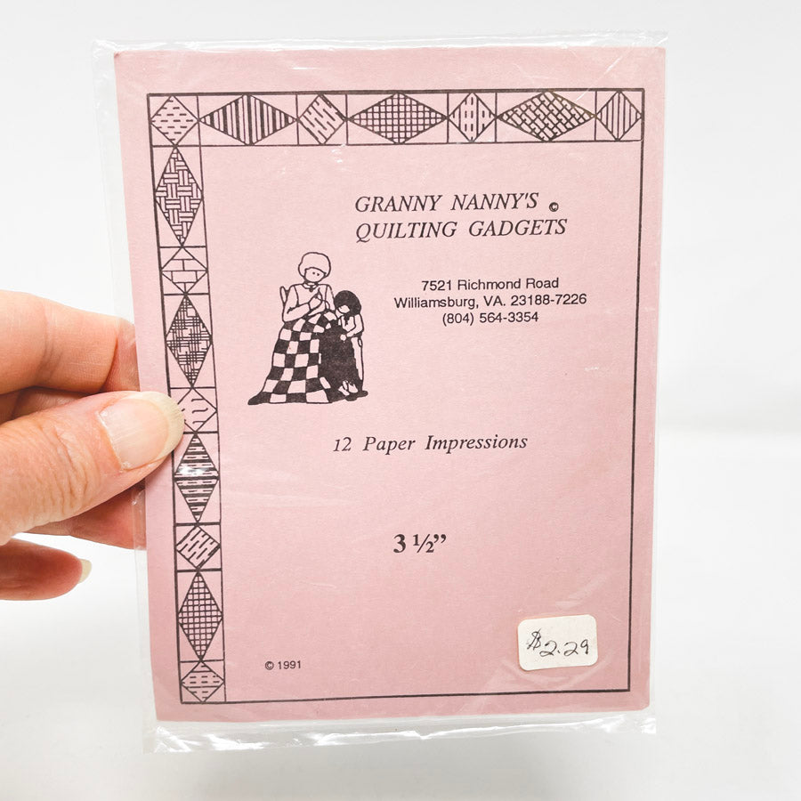 Granny Nanny's Quilting Gadgets Paper Impressions (1)