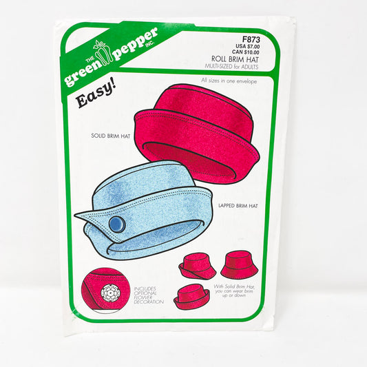 The Green Pepper Roll Brim Hat Pattern
