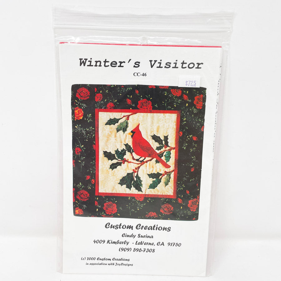 Winter's Visitor Quilt Pattern by Custom Creations