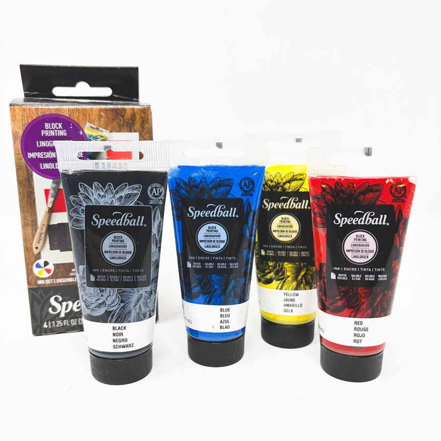 NEW // Speedball Water-Soluble Block Printing Ink Set