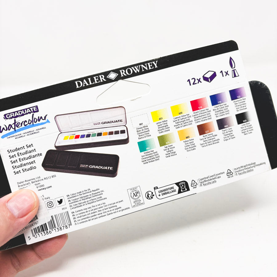 NEW // Daler-Rowney Graduate Watercolour Paint Sets