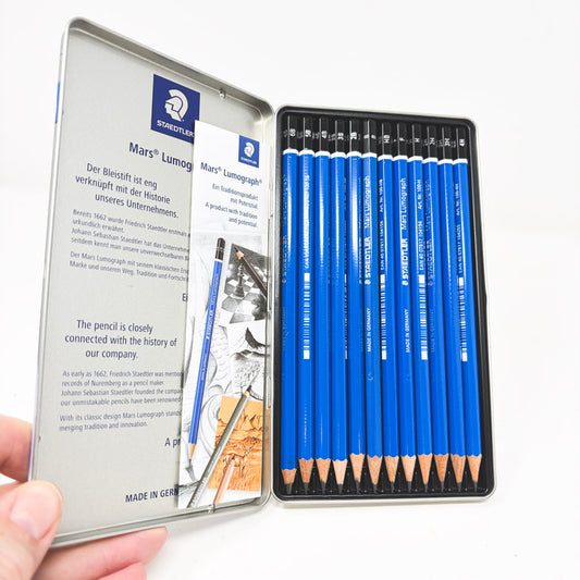 NEW// Mars Lumograph Drawing Pencil - Medium Degree - Set of 12