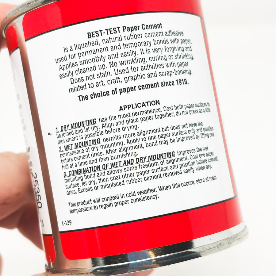 NEW// Best Test Paper Cement, 8oz Can