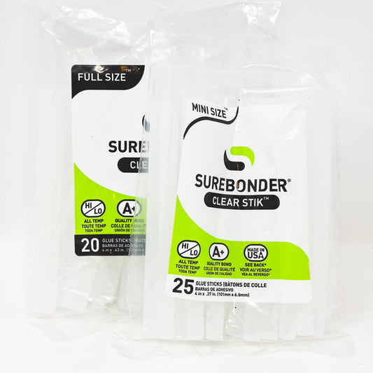 NEW // Surebonder Clear Stik Glue Sticks (Full or Mini)
