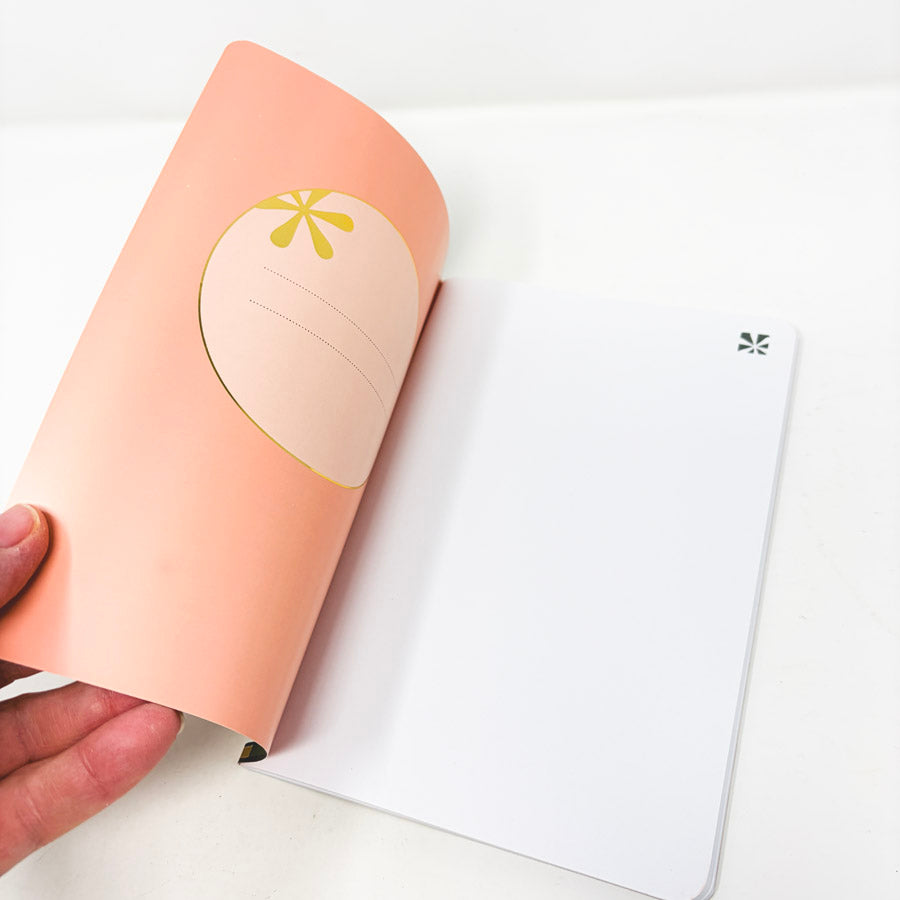 Multi Color Blocking Blank Notebook