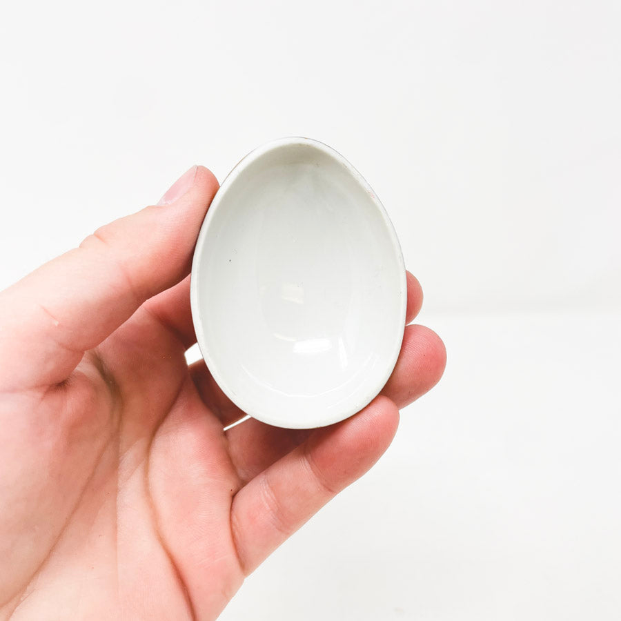 1980s Franklin Porcelain Easter Egg Trinket Box Lid