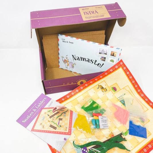 KiwiCo Atlas Crate – India – Snakes and Ladders Kit