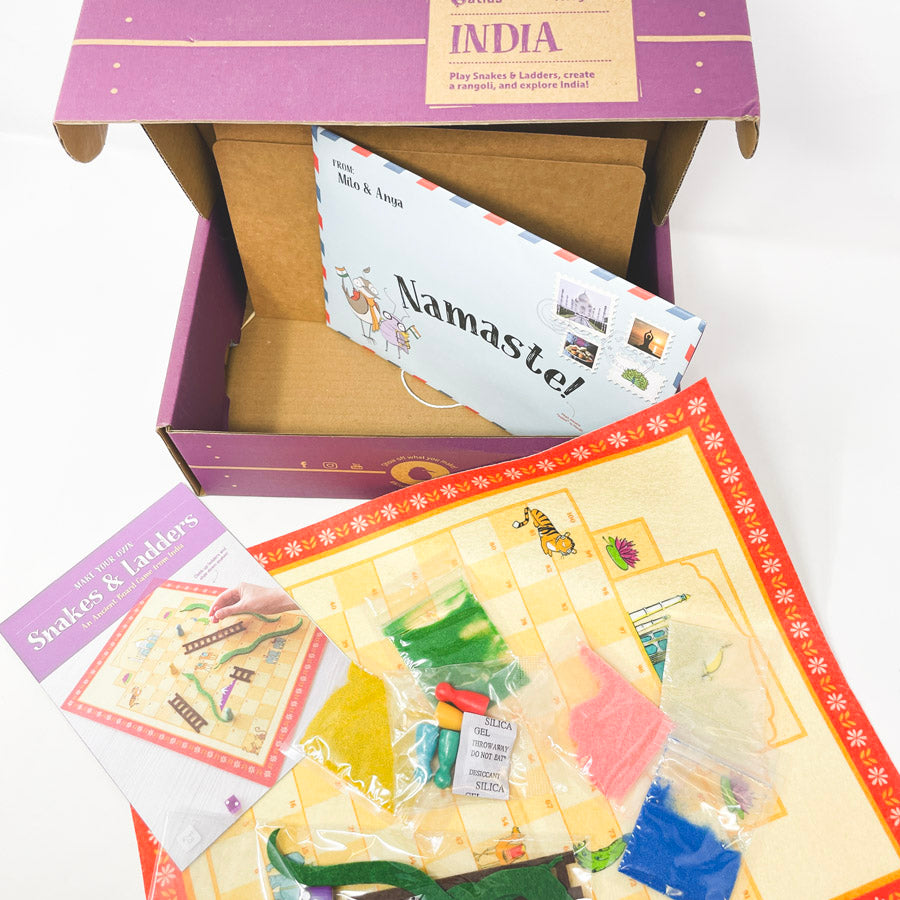 KiwiCo Atlas Crate – India – Snakes and Ladders Kit
