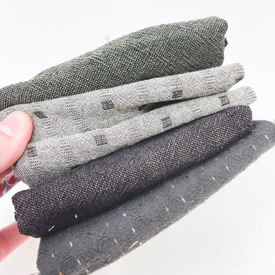 Textured Grays – Little Bits Small Fabric Stack
