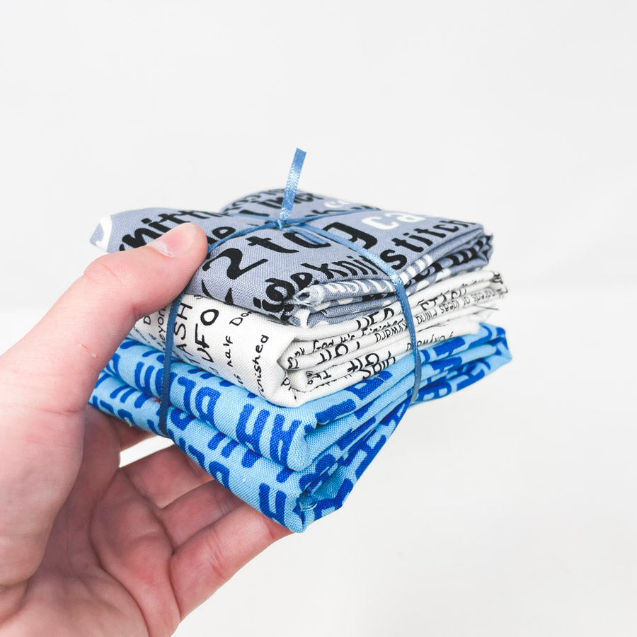 Blue Blahs – Little Bits Small Fabric Stack