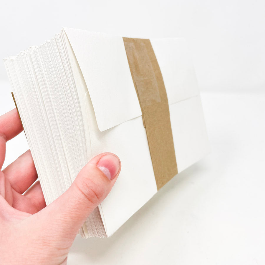 White Felt A6 Envelopes
