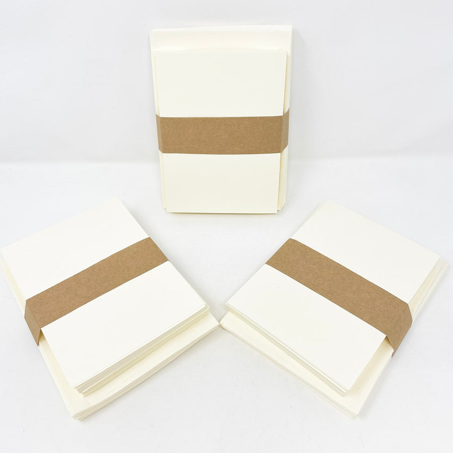Cream Linen Card & Envelope 5 1/4"x 7 1/4" Sets (1)