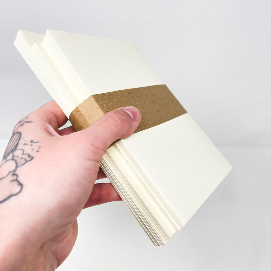 Cream Linen Card & Envelope 5 1/4"x 7 1/4" Sets (1)
