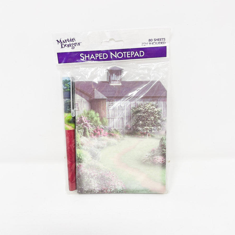 Barn Shaped Notepad with Pen (Sealed)