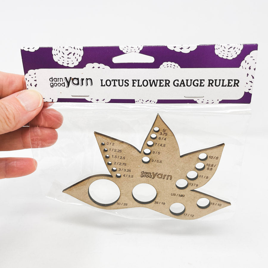 Lotus Flower Knitting Needle Gauge