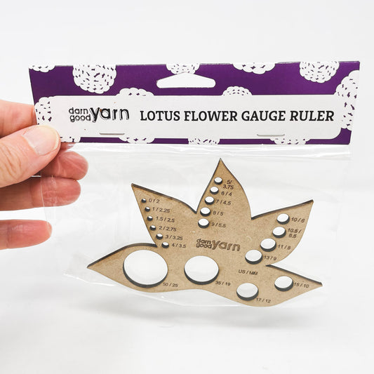 Lotus Flower Knitting Needle Gauge