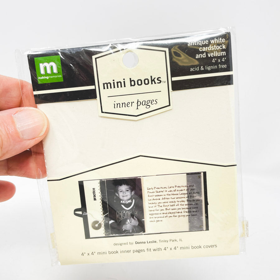Mini Book Inner Pages 4" x 4" (1)