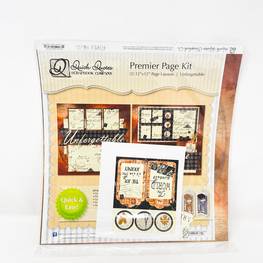 Quick Quotes Scrapbook Page Kit