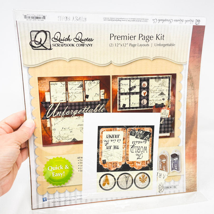 Quick Quotes Scrapbook Page Kit